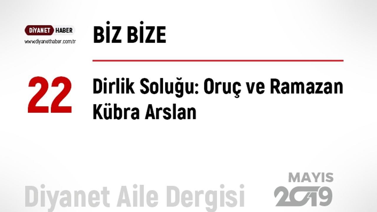 Dirlik Soluğu: Oruç ve Ramazan