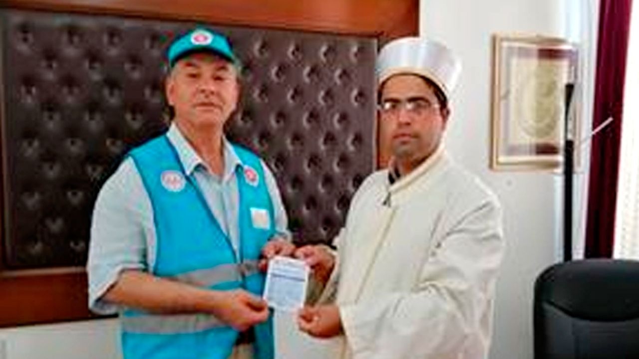 Bozcaada Müftüsü'nden TDV'ye destek