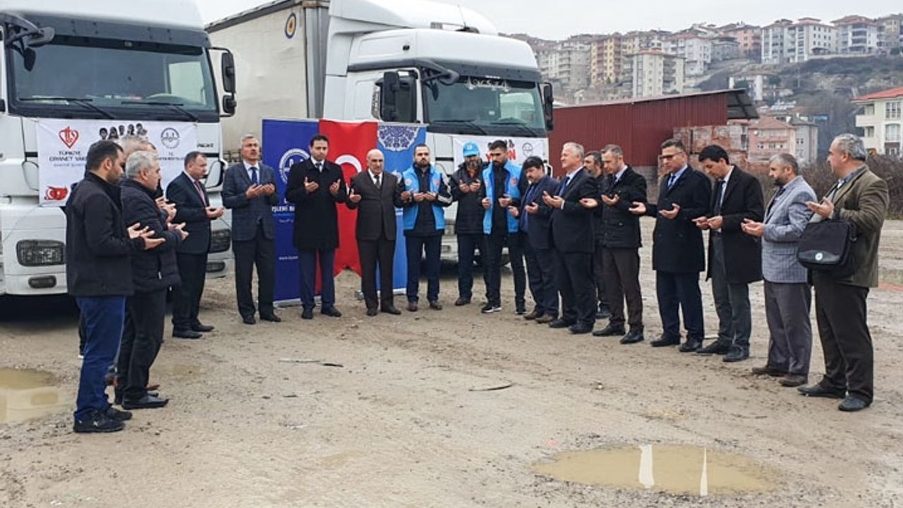 Bartın’dan İdlib’e 7 tır dolusu insani yardım