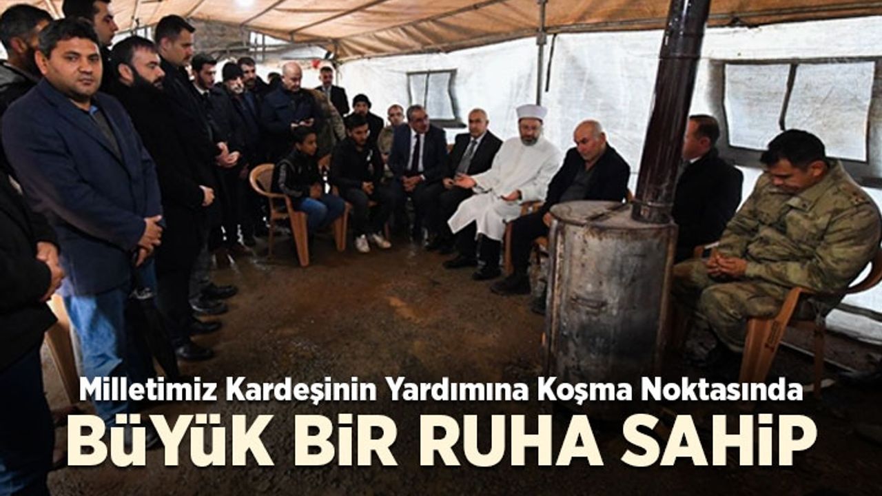 Erbaş: Milletimiz kardeşinin yardımına koşma noktasında büyük bir ruha sahip