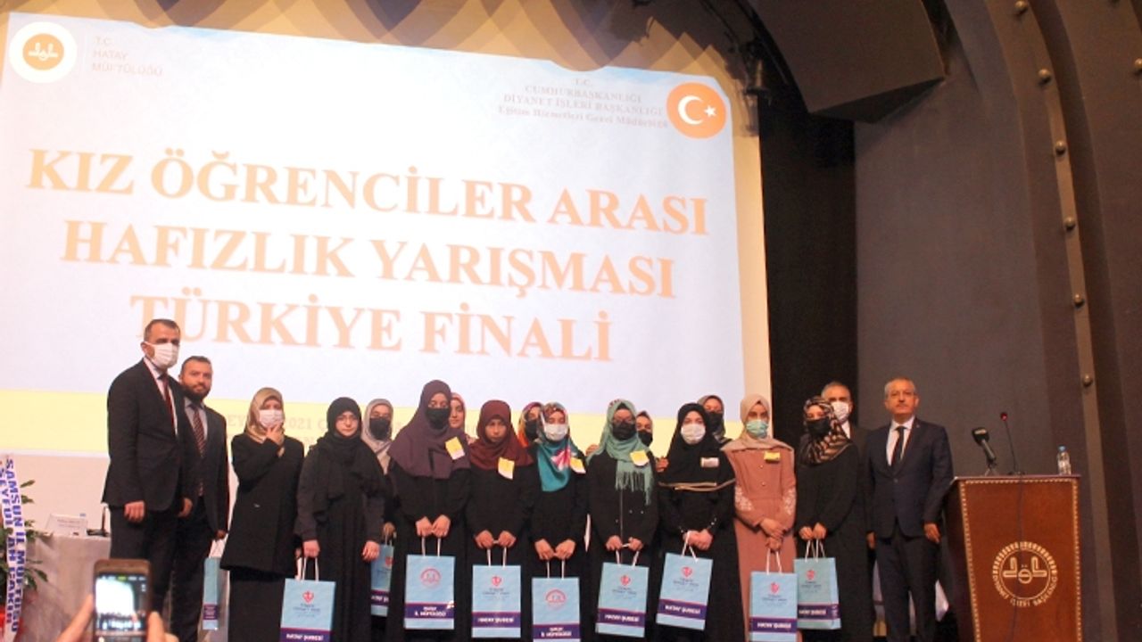Kız Öğrenciler Arası Hafızlık Yarışması finali Hatay'da yapıldı