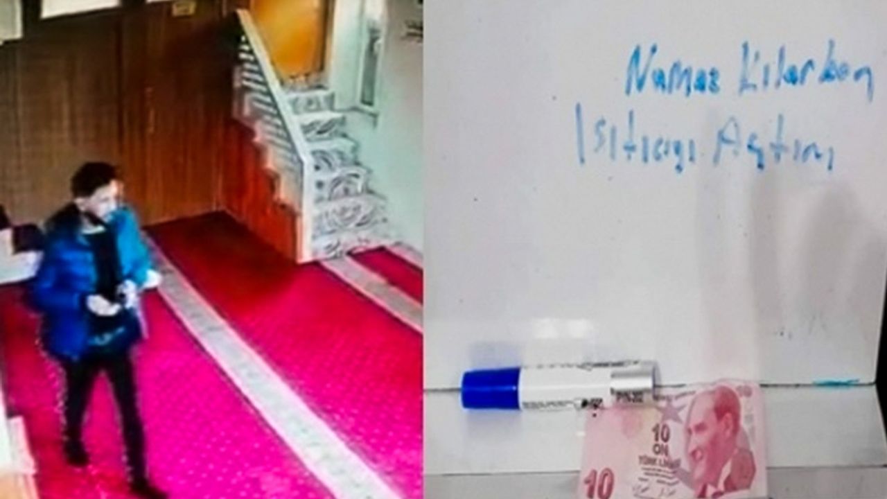 Camiye gelen gencin bıraktığı not yürekleri ısıttı