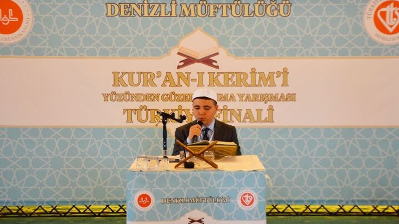 Kur’an-ı Kerim’i Yüzünden Güzel Okuma Yarışması Türkiye Finali yapıldı