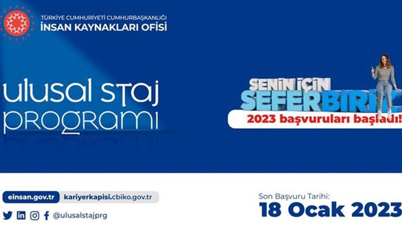 Cumhurbaşkanlığı Ulusal Staj Programı (USP) başvuruları başladı