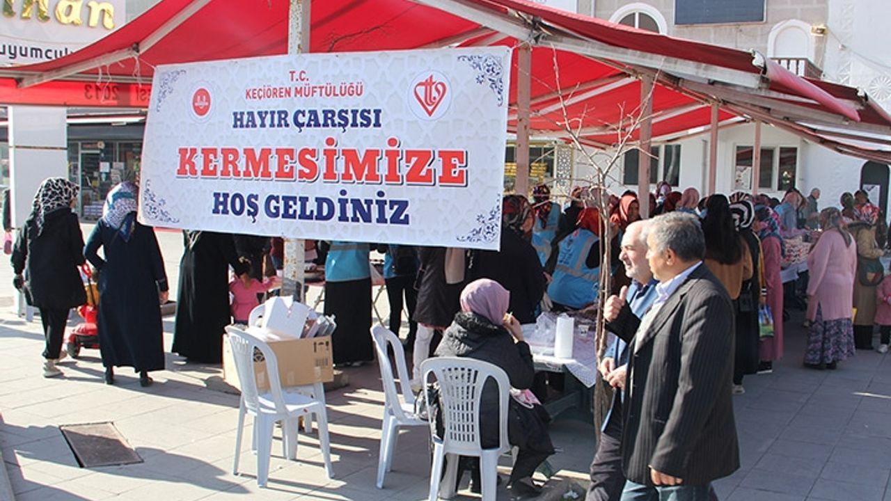 Keçiören'de hayır kermesi açıldı
