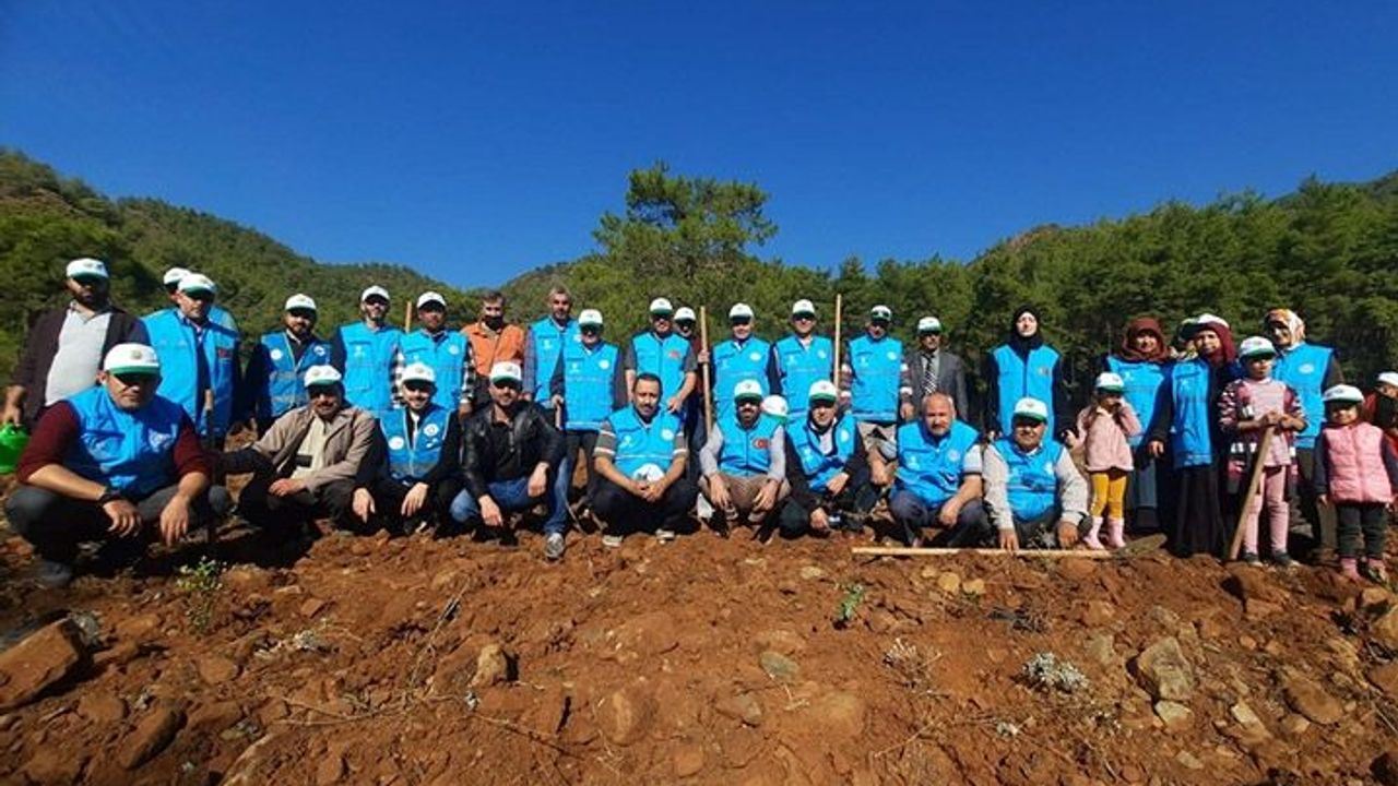 Muğla'da din görevlileri fidan dikme etkinliğinde buluştu