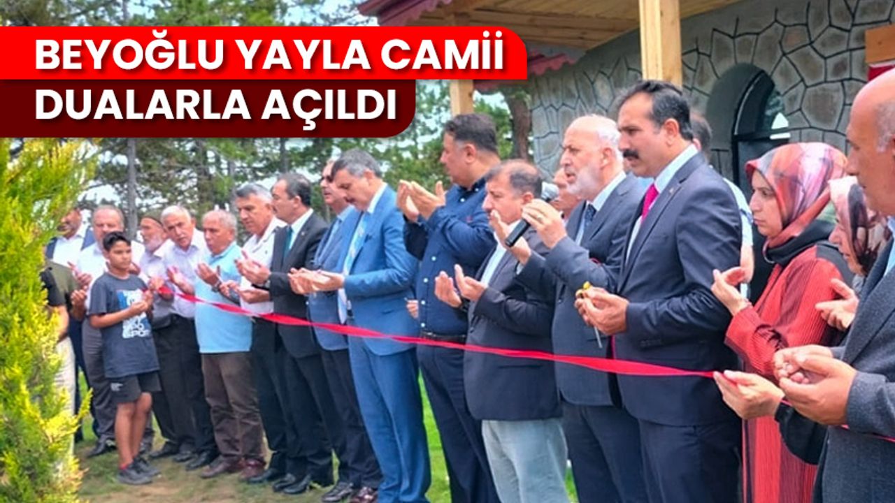 Beyoğlu Yayla Camii dualarla açıldı