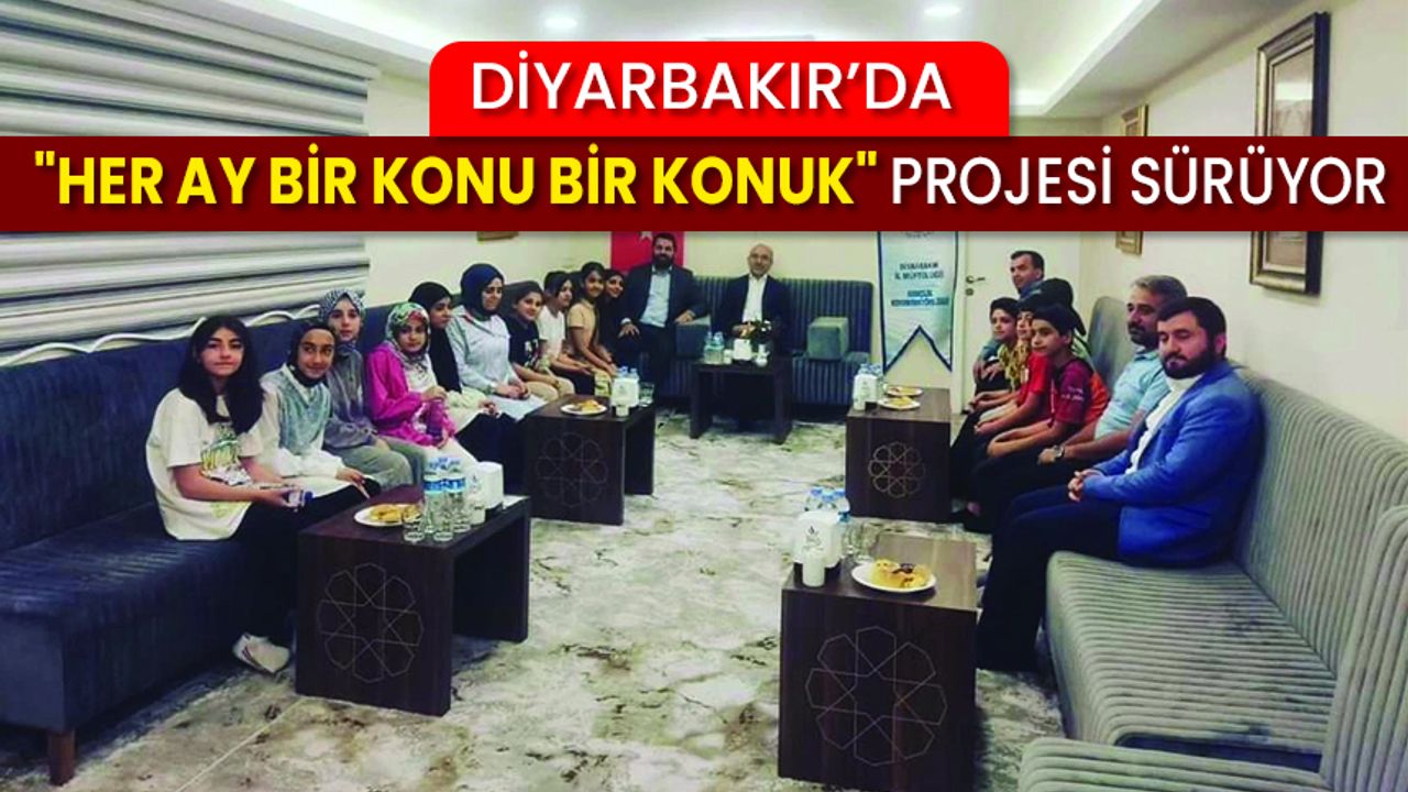 Diyarbakır’da "Her Ay Bir Konu Bir Konuk" projesi sürüyor