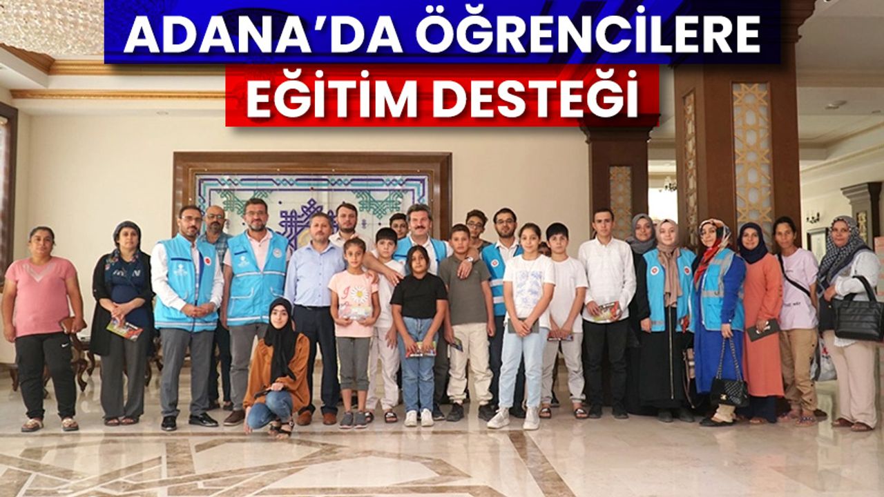 Adana’da öğrencilere eğitim desteği