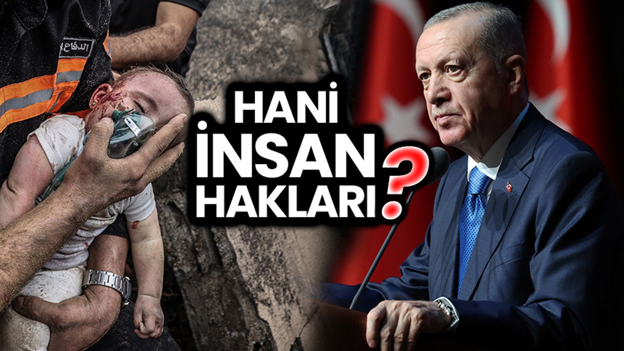 Cumhurbaşkanı Erdoğan'dan Filistin paylaşımı: Hani insan hakları?