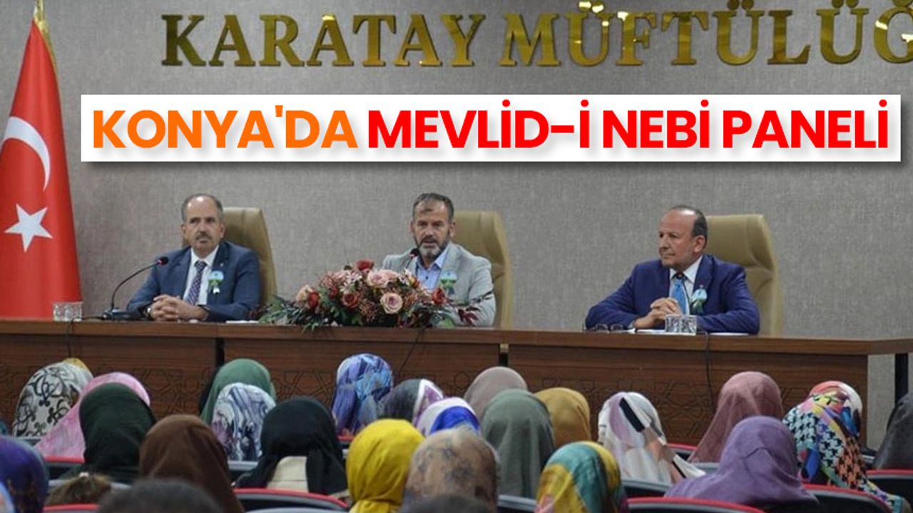 Konya'da Mevlid-i Nebi paneli