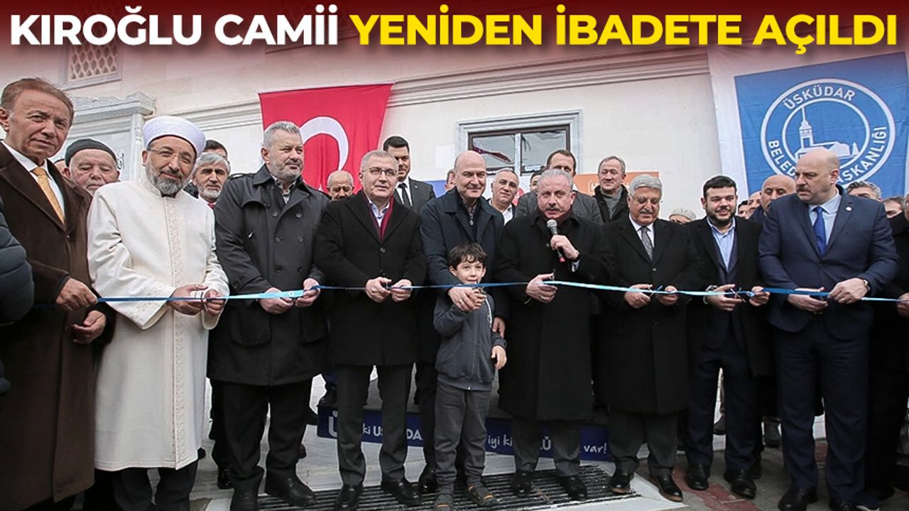 Kıroğlu Camii yeniden ibadete açıldı