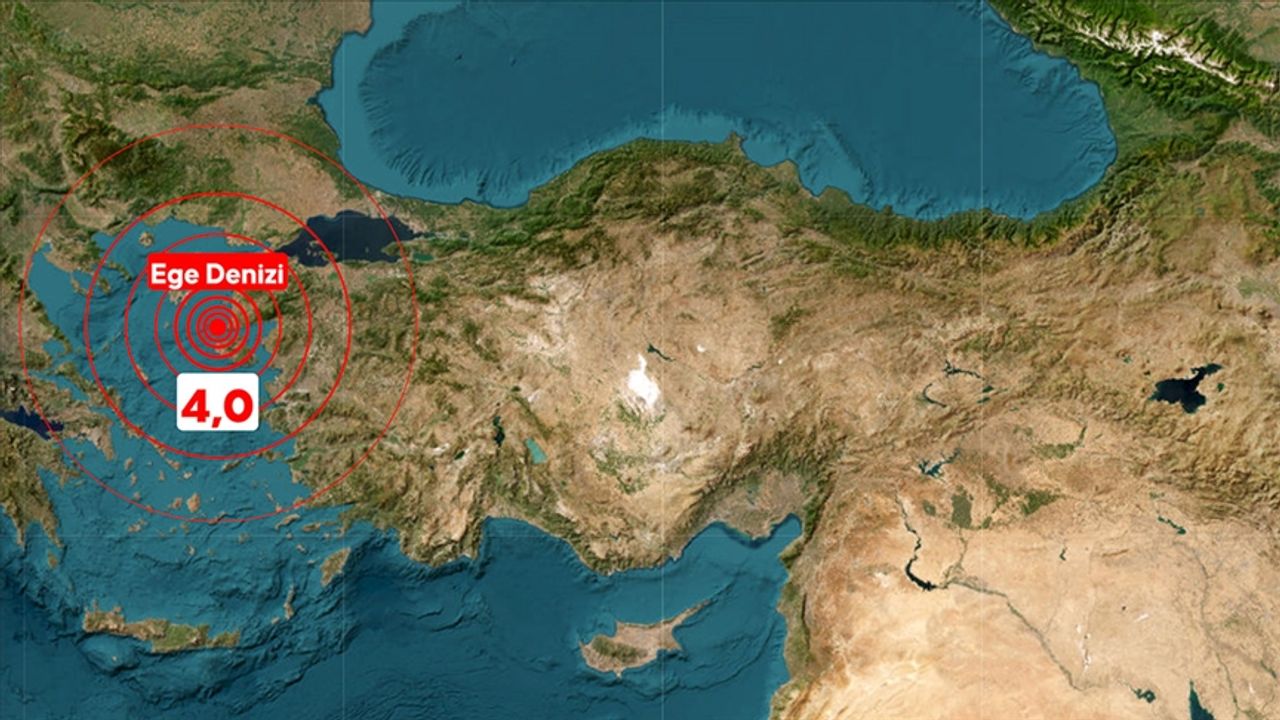 Ege Denizi’nde 4 büyüklüğünde deprem