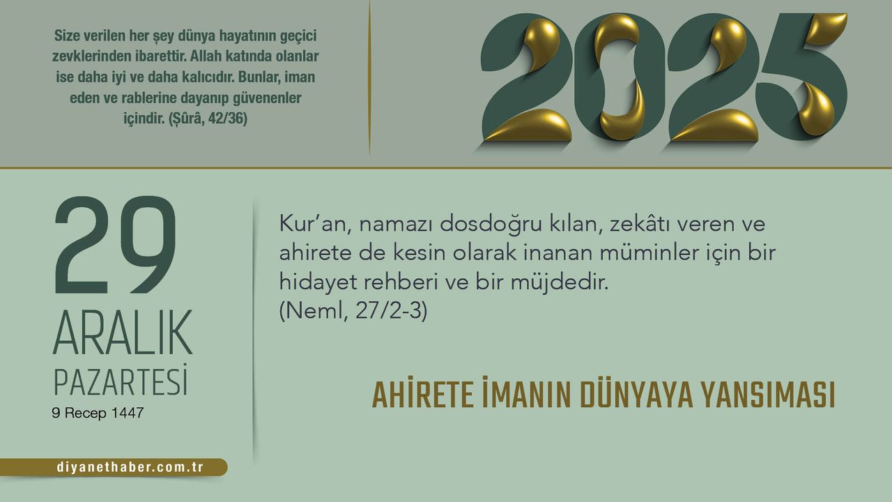 Ahirete İmanın Dünyaya Yansıması