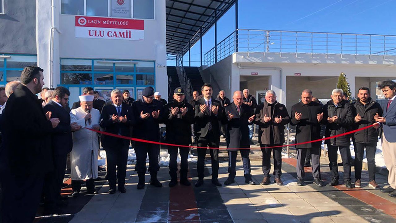 Tadilatı tamamlanan Laçin Ulu Camii yeniden açıldı
