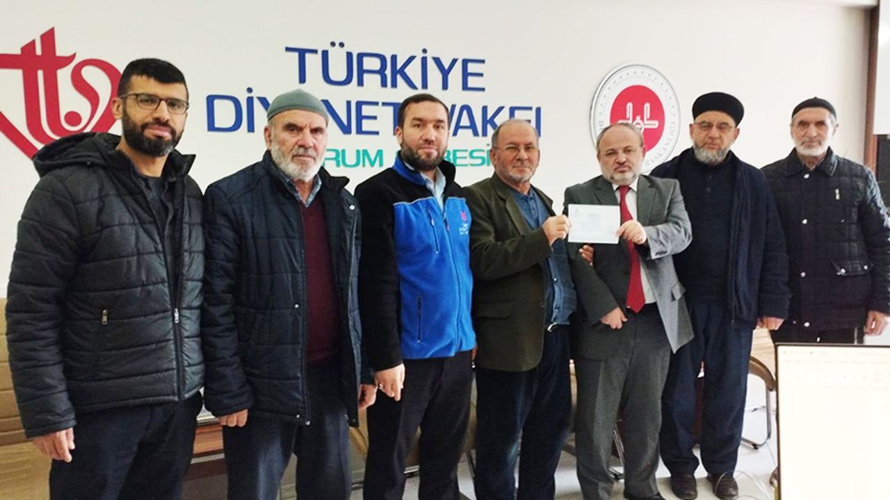 Cami cemaatinden Filistin’e anlamlı bağış