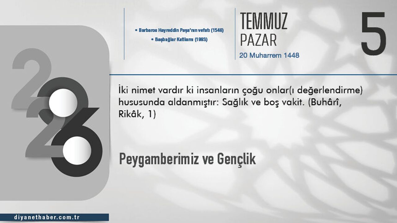 Peygamberimiz ve Gençlik