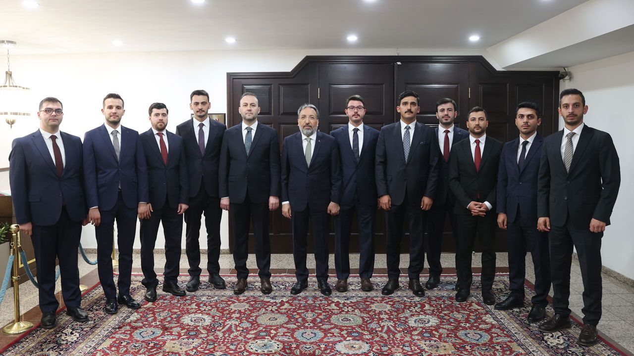 Başkan Arpaguş, göreve başlayan müfettiş yardımcılarını kabul etti