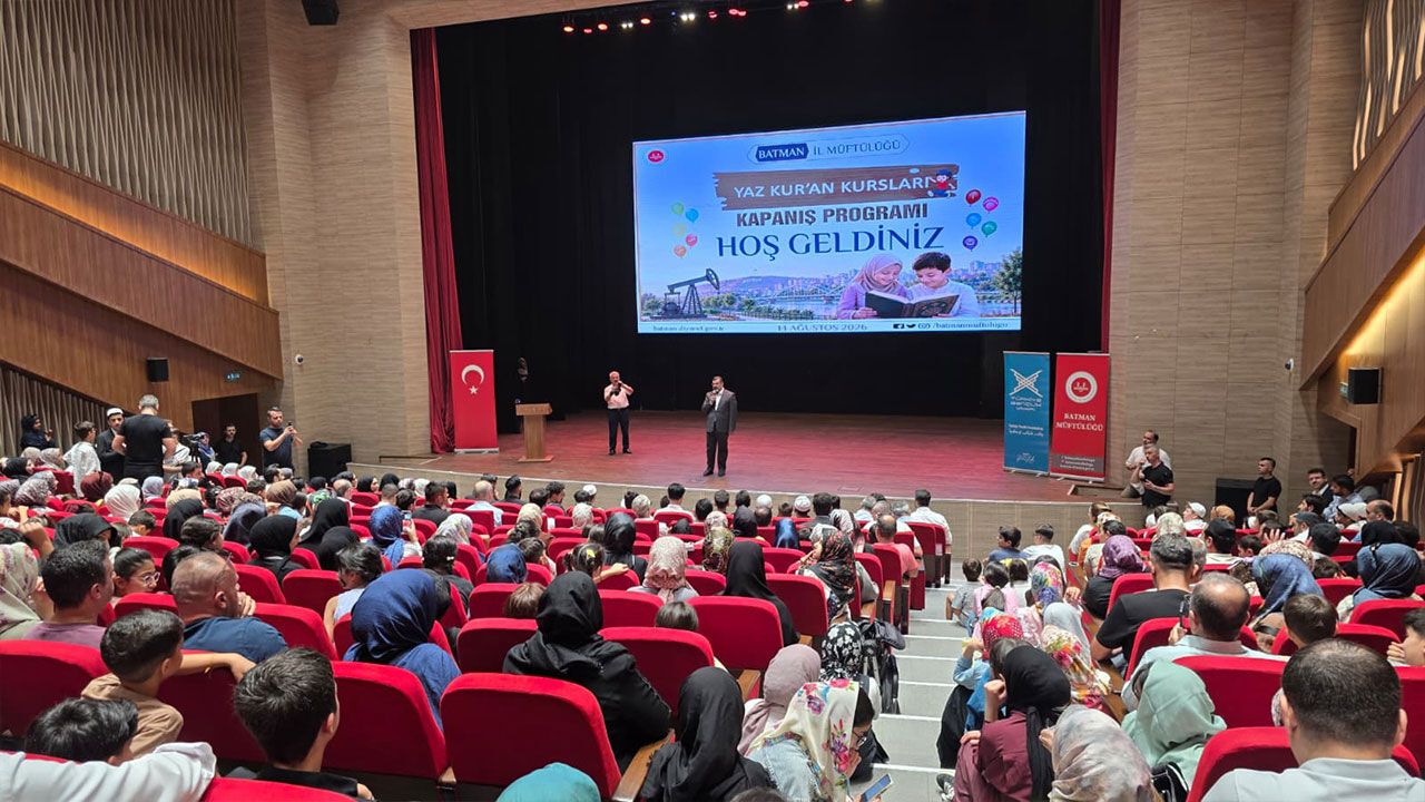 Batman’da Yaz Kur’an Kursları Kapanış Programı Düzenlendi
