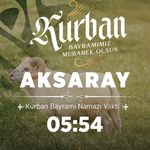 Aksaray ve ilçeleri için Kurban Bayramı namazı saatleri (2024)