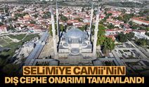 Selimiye Camii'nin dış cephe onarımı tamamlandı