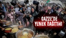İşgalcilerin saldırısı altındaki Gazze’deki Filistinlilere yemek dağıtıldı