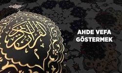 Ahde Vefa Göstermek