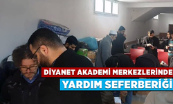 Diyanet Akademi merkezlerinde yardım seferberliği