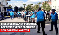 Binlerce Diyanet personeli depremde vefat eden vatandaşlara son görevleini yapıyor