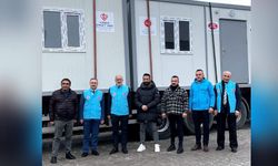TDV'nin Çorum'da yaptırdığı konteynerler deprem bölgesine sevk ediliyor