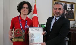 Türkiye birincisi gençlerden müftülüğe ziyaret