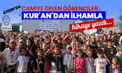 Aydın'da camiye gelen öğrenciler Kur'an'dan ilhamla hikaye yazdı