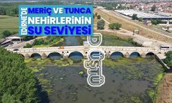 Edirne'de Meriç ve Tunca nehirlerinin su seviyesi düştü