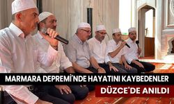 Marmara Depremi'nde hayatını kaybedenler Düzce'de anıldı