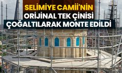 Selimiye Camii'nin orijinal tek çinisi çoğaltılarak monte edildi
