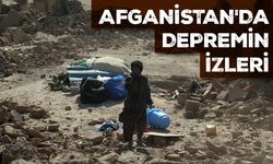 Afganistan'da art arda meydana gelen depremlerin izleri