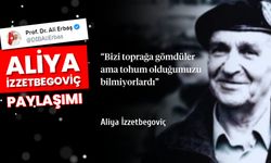 Başkan Erbaş'tan Aliya İzzetbegoviç paylaşımı