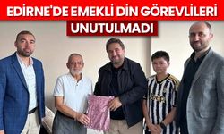 Edirne'de emekli din görevlileri unutulmadı