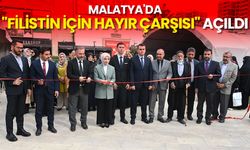 Malatya'da "Filistin İçin Hayır Çarşısı" açıldı