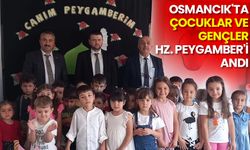 Osmancık'ta çocuklar ve gençler Hz. Peygamber'i andı