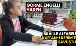 Görme engelli Yaren, Braille alfabeli Kur’an-ı Kerim’e kavuştu