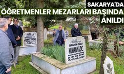 Sakarya'da öğretmenler mezarları başında anıldı