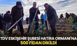 TDV Eskişehir Şubesi Hatıra Ormanı'na 500 fidan dikildi