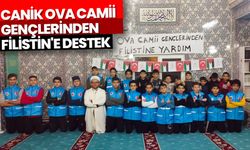 Canik Ova Camii gençlerinden Filistin'e destek