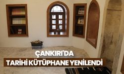 Çankırı'da tarihi kütüphane yenilendi