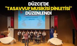 Düzce'de "Tasavvuf Musikisi Dinletisi" düzenlendi