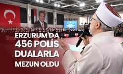 Erzurum'da 456 polis, dualarla mezun oldu