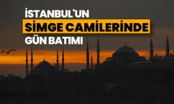 İstanbul'un simge camilerinde gün batımı