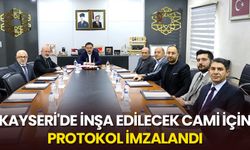 Kayseri'de inşa edilecek cami için protokol imzalandı
