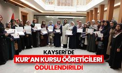 Kayseri'de Kur’an kursu öğreticileri ödüllendirildi